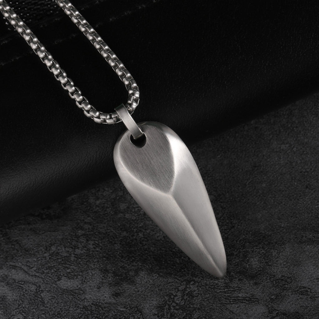 Zink Men's Necklace - Silver Stainless Steel | Zjpd012s