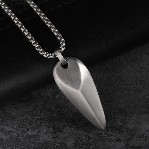 Zink Men's Necklace - Silver Stainless Steel | Zjpd012s