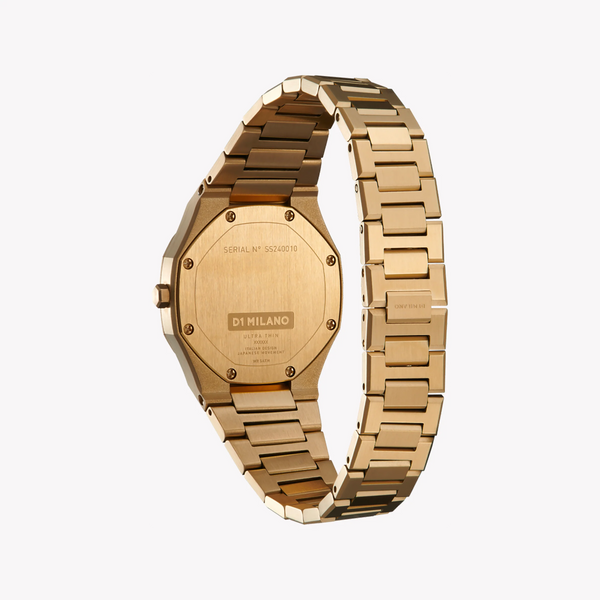 D1 MILANO Women's Gold Stainless Steel Watch, Gold Dial | D1-UTBL31 by i-watch