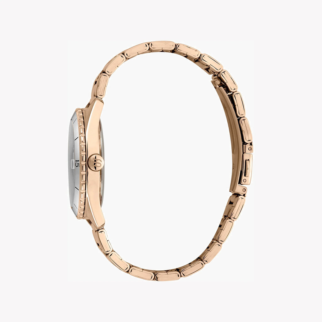 ESPRIT Women's Watch with Silver Stainless Steel Case and Rose Gold Stainless Steel Band-i-Watch-2