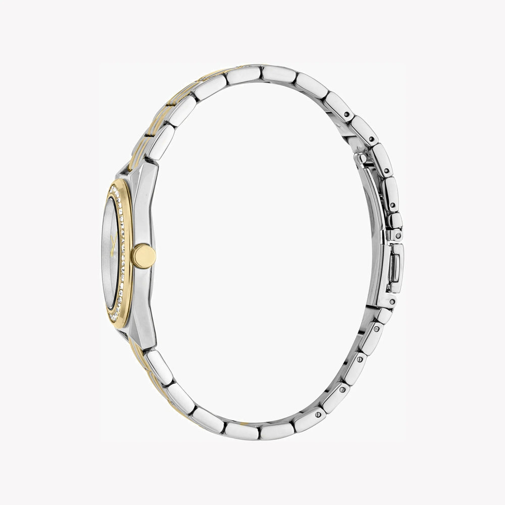 Esprit Women's Silver & Gold Stainless Steel Watch, Silver Dial | Es1l195m0015 by i-watch