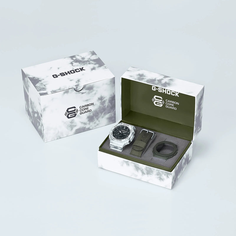Casio G-Shock Men's Camo Watch, Carbon & Resin | Gae-2100gc-7aer by i-watch