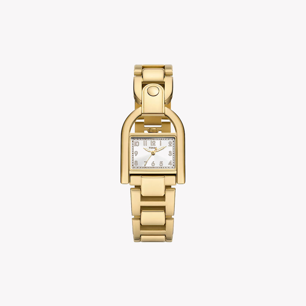 FOSSIL ES5327 - MODERN ELEGANCE WOMEN'S WATCH WITH GOLD STAINLESS STEEL STRAP & SILVER DIAL