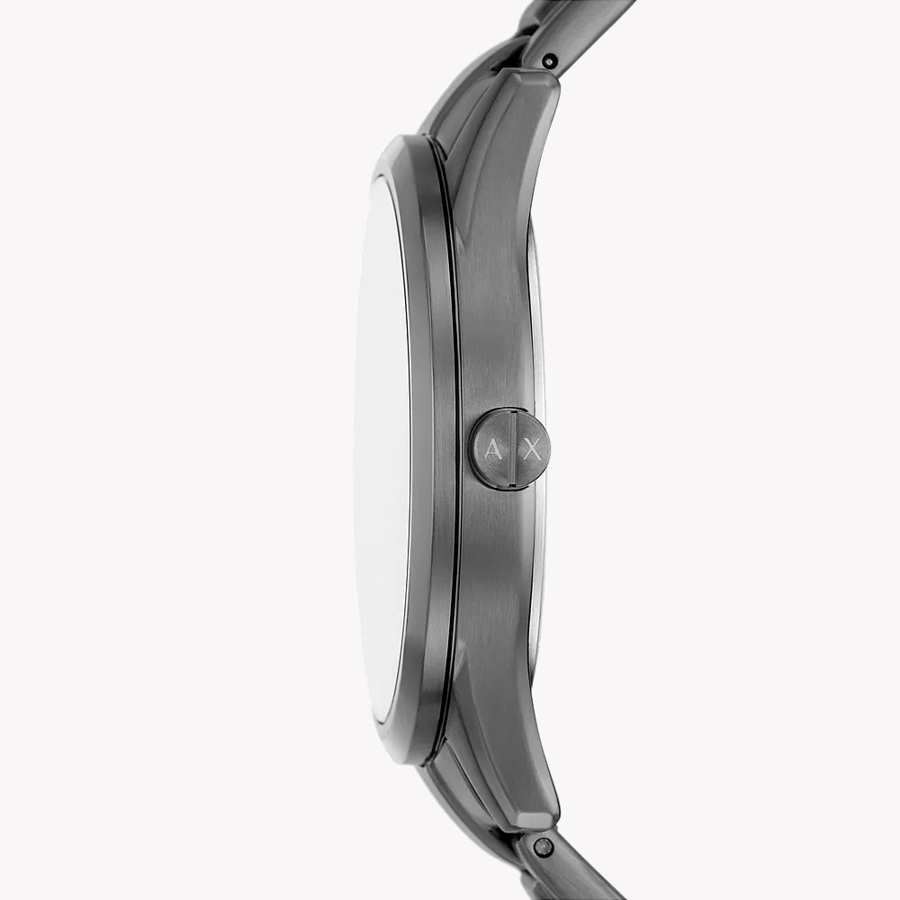 ARMANI EXCHANGE AX1877 - MODERN GREY STAINLESS STEEL MEN'S WATCH WITH PRECISION MOVEMENT-i-Watch-2