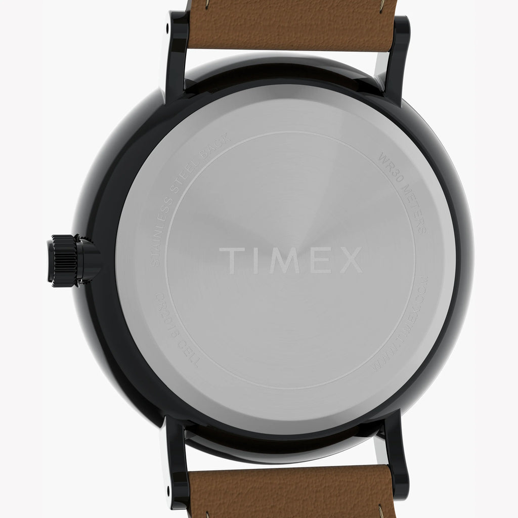 TIMEX SOUTHVIEW BLACK & TAN - ELEGANT VEGAN LEATHER MEN’S WATCH-i-Watch-4