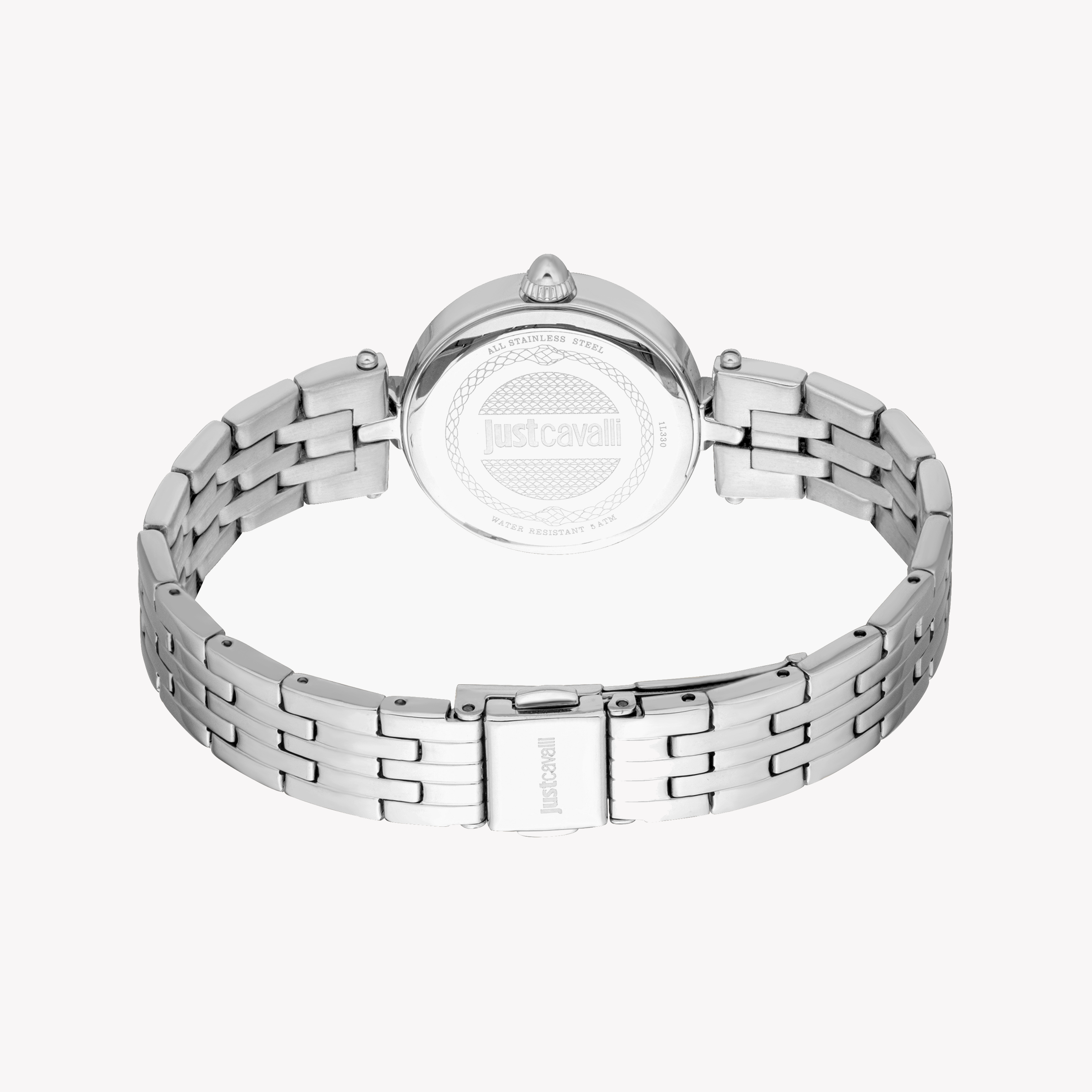 JUST CAVALLI JC1L330M0045 STUNNING SILVER TIMEPIECE - ELEGANCE REDEFINED FOR WOMEN