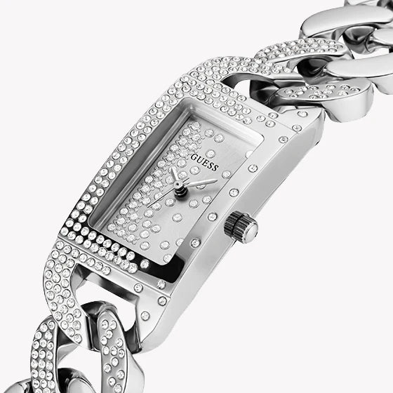 Guess Women's Silver Stainless Steel Watch, Silver Dial | Gw0298l1 by i-watch