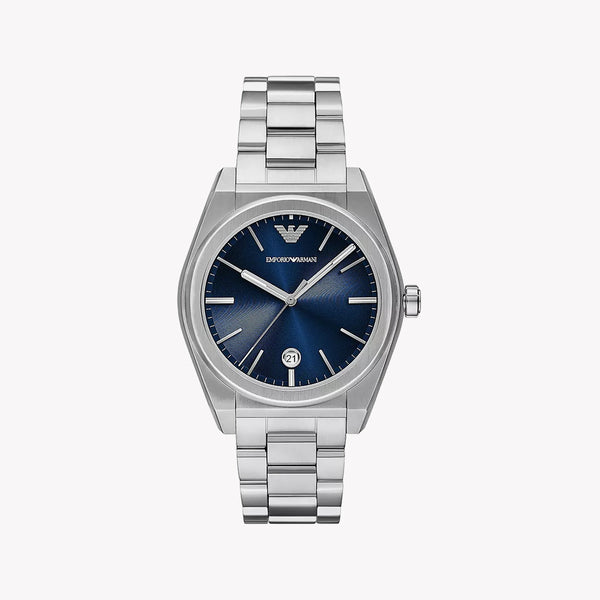 Emporio Armani Men's Silver Watch, Blue Dial | Ar11620 by i-watch