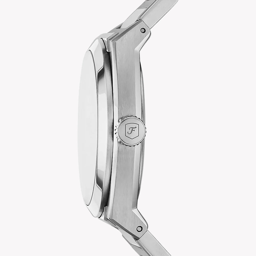 Fossil Fs5821 Men's Silver Watch, Black Dial | Fs5821 by i-watch