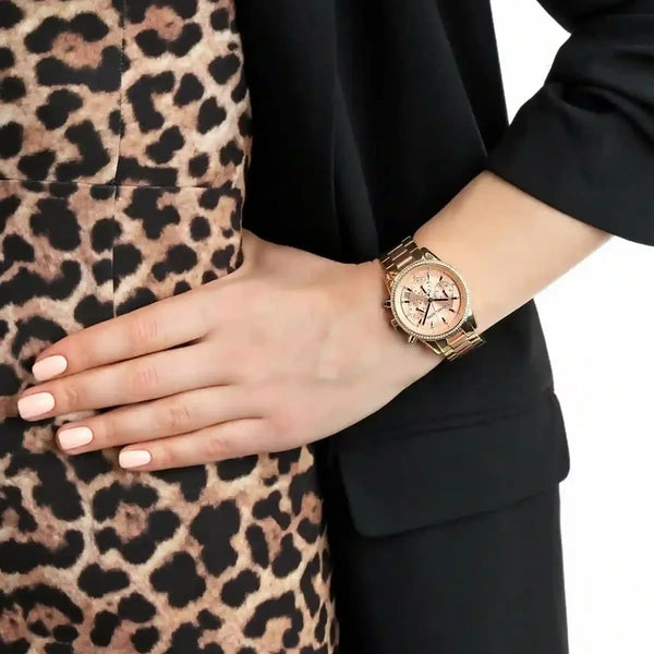 Michael Kors Women's Gold Stainless Steel, Rose Gold Dial | Mk6475 by i-watch
