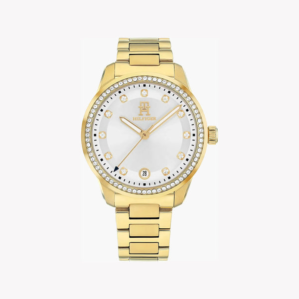 Tommy Hilfiger Women's Gold Watch, White Dial | Th85 by i-watch