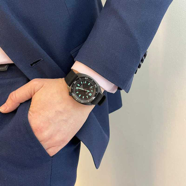 Seiko Prospex Men's Black Watch, Stainless Steel | Spb335j1