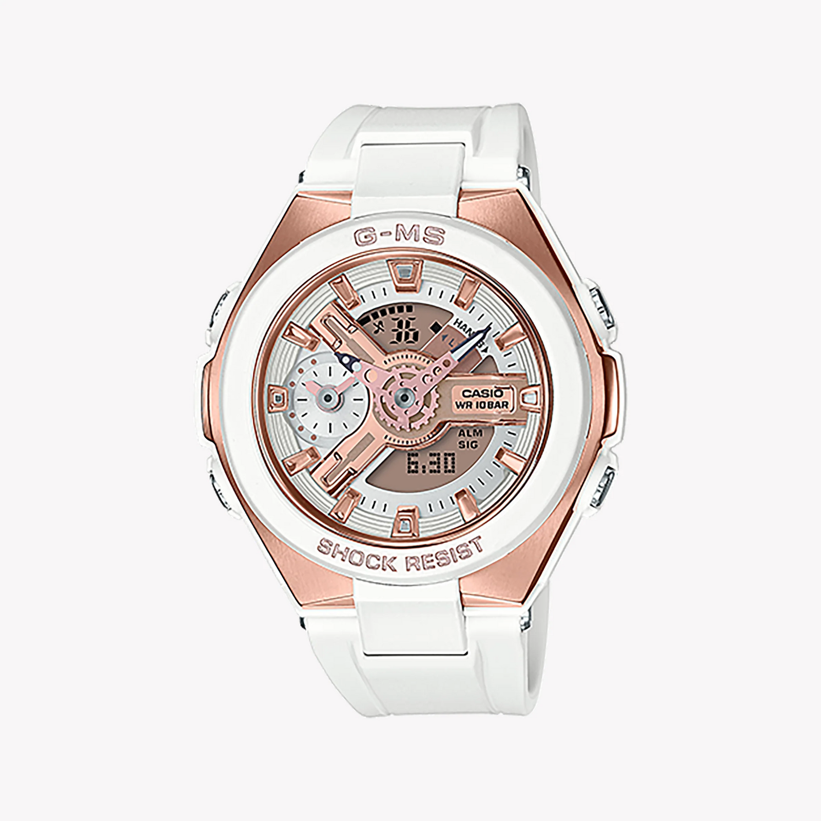 Baby-G Msg-400g-7adr - Sporty Elegance Unleashed: Women's Chic White Digital Adventure Watch by i-watch