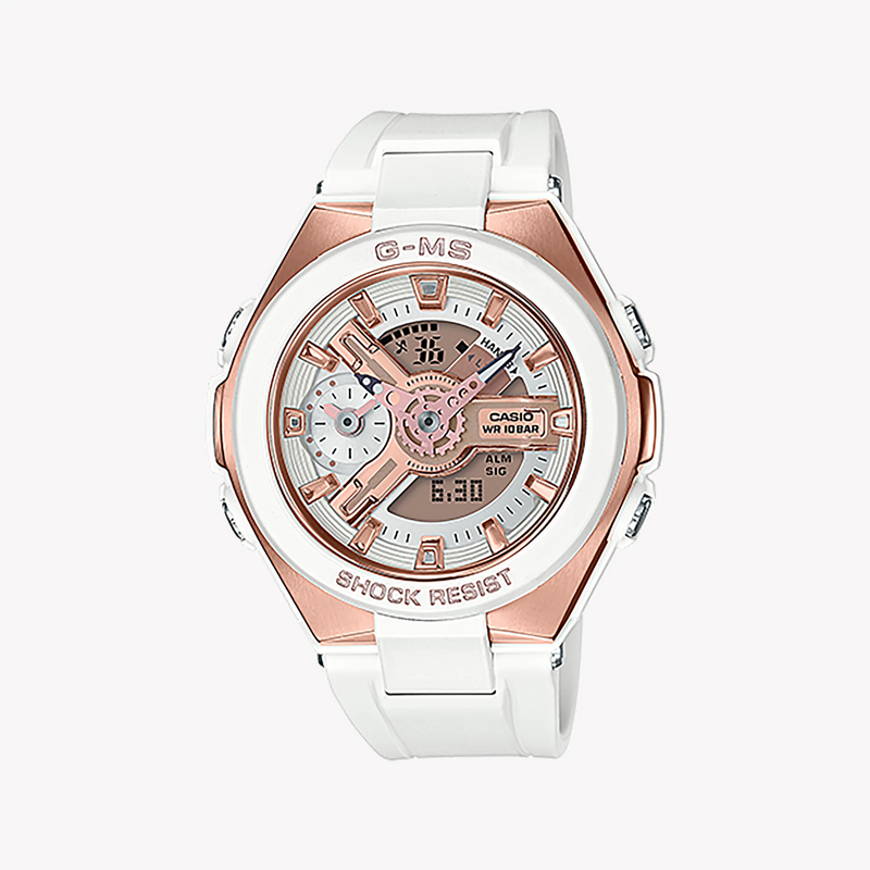 Baby-G Msg-400g-7adr - Sporty Elegance Unleashed: Women's Chic White Digital Adventure Watch by i-watch