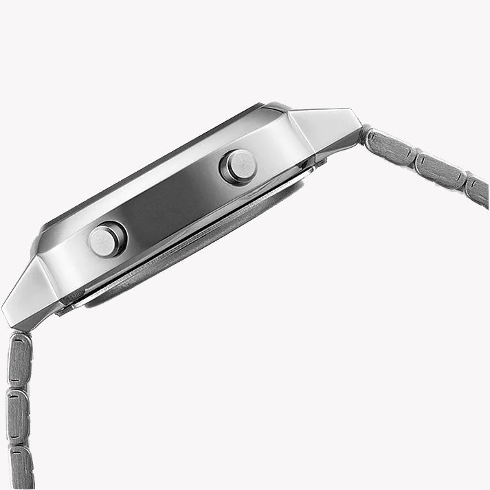 CASIO LA-670WEA-7EF TIMELESS ELEGANCE - UNISEX WATCH WITH SILVER METAL STRAP AND CLASSIC DESIGN-i-Watch-2