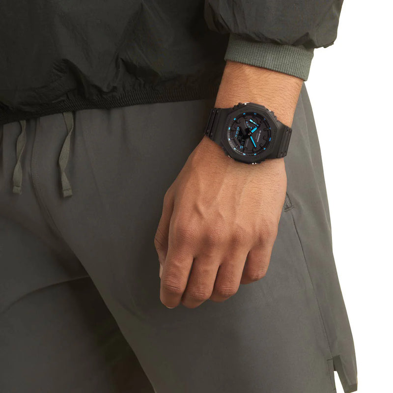 Casio G-Shock Men's Black Resin Watch, Carbon Case | Ga-2100-1a2er