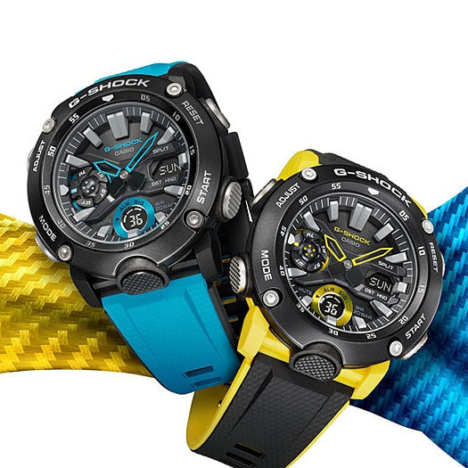 CASIO G-SHOCK GA-2000-1A2DR – RUGGED ELEGANCE UNLEASHED HERRENUHR IN SCHWARZ & BLAU