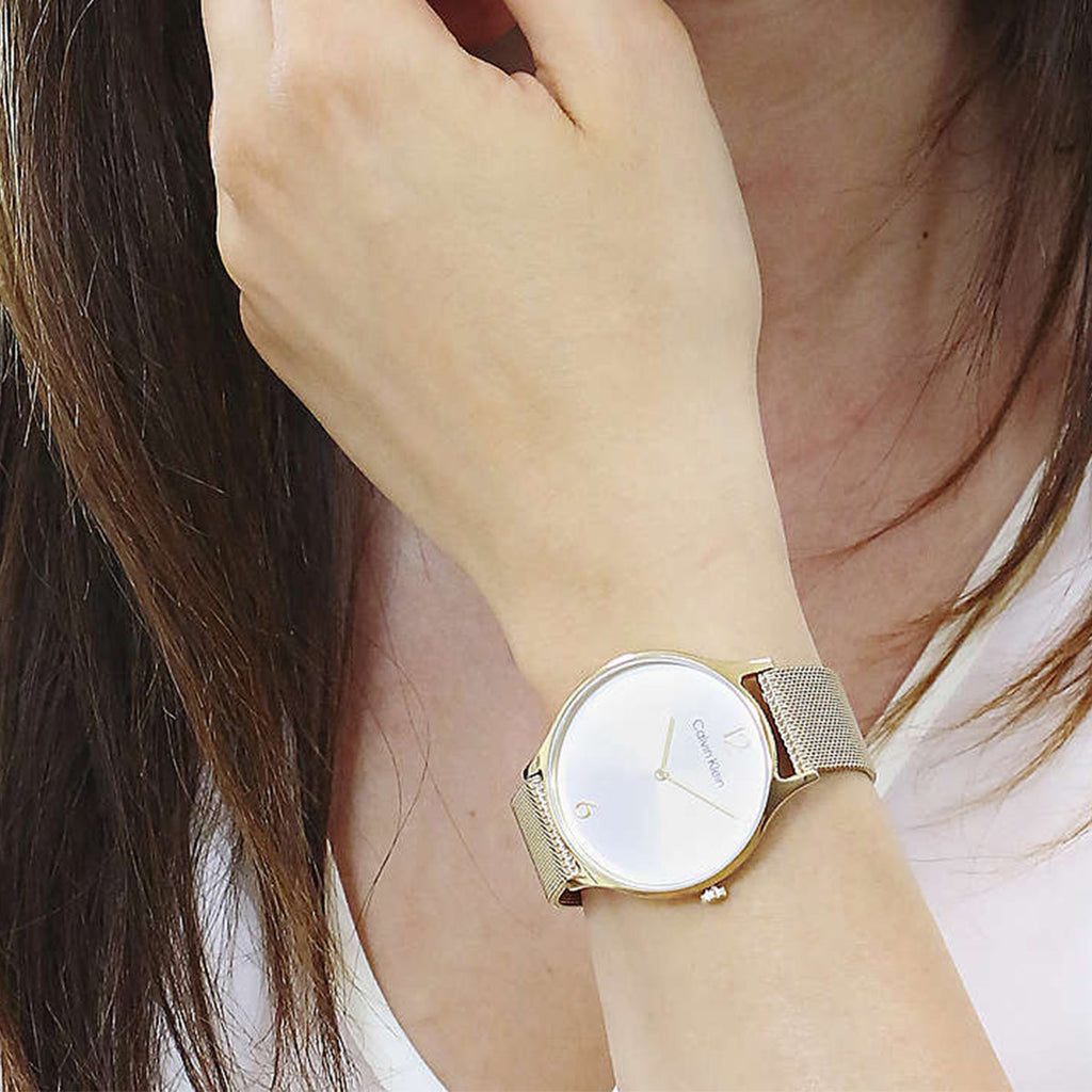 CK CALVIN KLEIN NEW COLLECTION - RADIANT CHARM WOMEN'S WATCH - GOLD & SILVER ELEGANCE-i-Watch-4