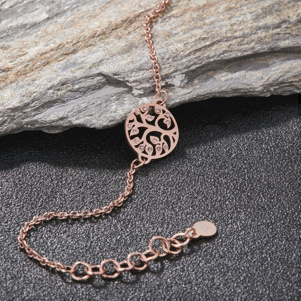 Zink Women's Rose Gold Stainless Steel Bracelet | Zfbr010rgs