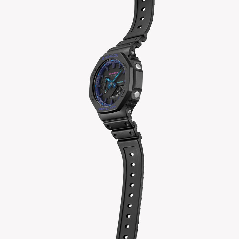 Casio G-Shock Ga-2100vb-1adr - Bold Black Vibrance Men's Watch: Tough Style With A Modern Edge by i-watch