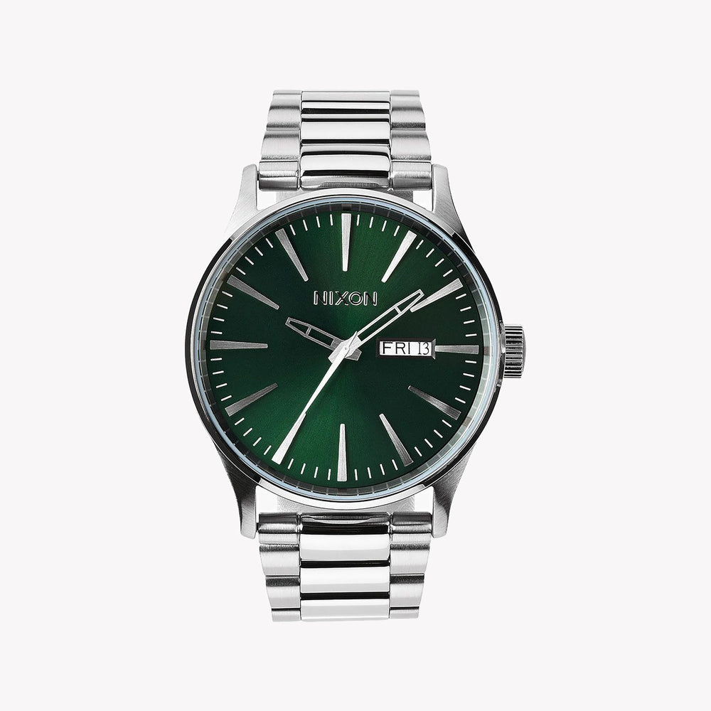 Nixon Men's Silver Stainless Steel, Green Dial | A356-1696 by i-watch