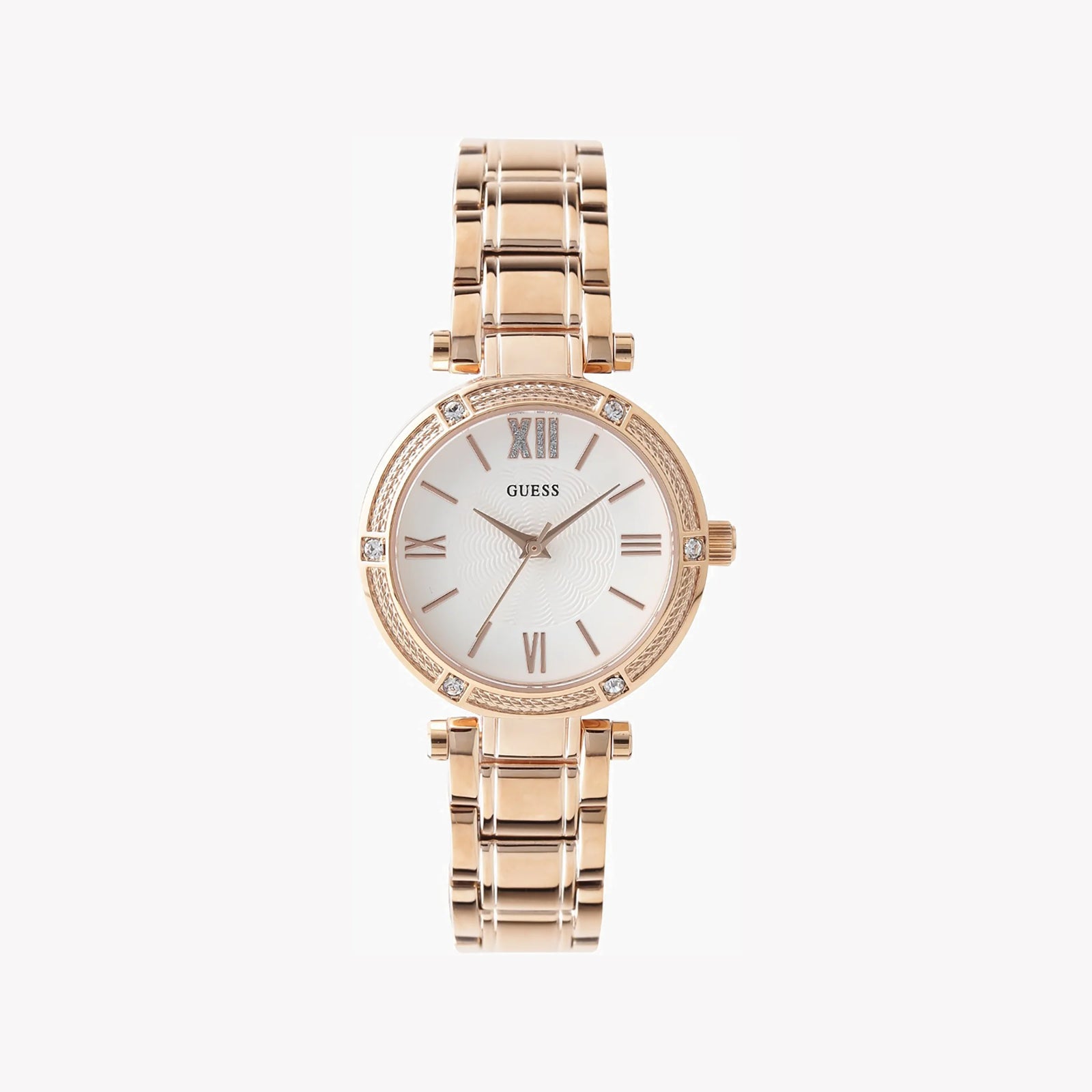 Chic Radiance Women's Gold Stainless Steel Watch, White Dial | W0767l3 by i-watch