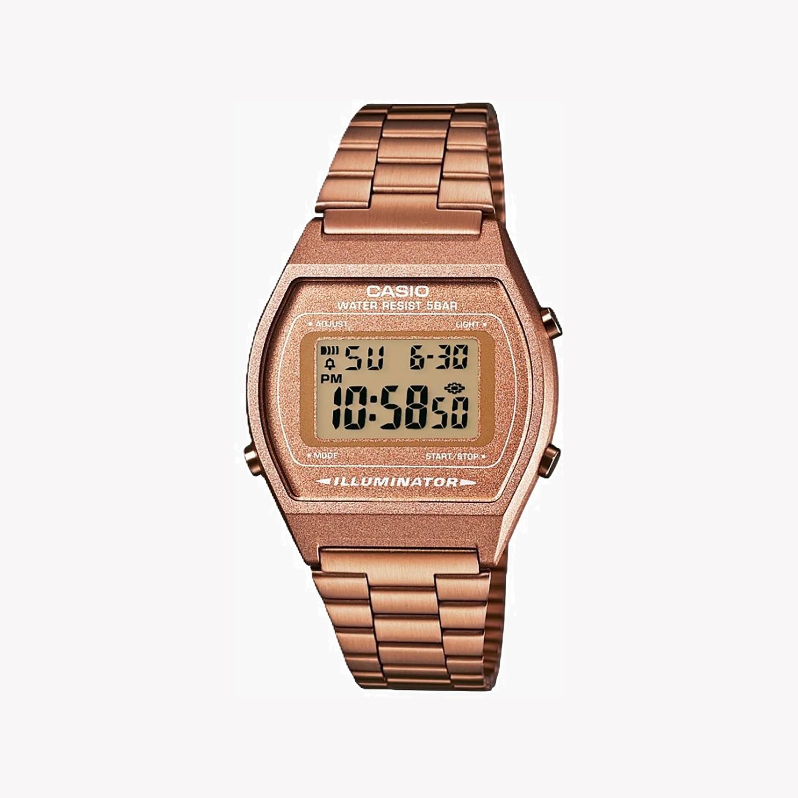 Casio Unisex Resin & Metal Watch, Brown/Gold | B-640wc-5aef by i-watch
