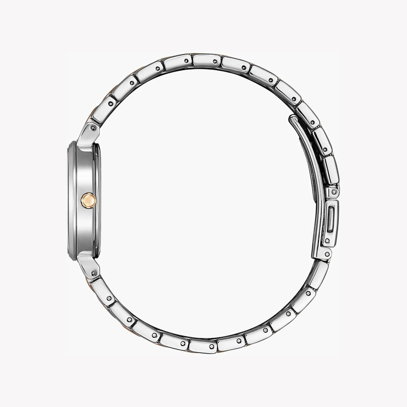 Citizen Women's Silver & Gold Watch, White Dial | Ew2696-84a by i-watch
