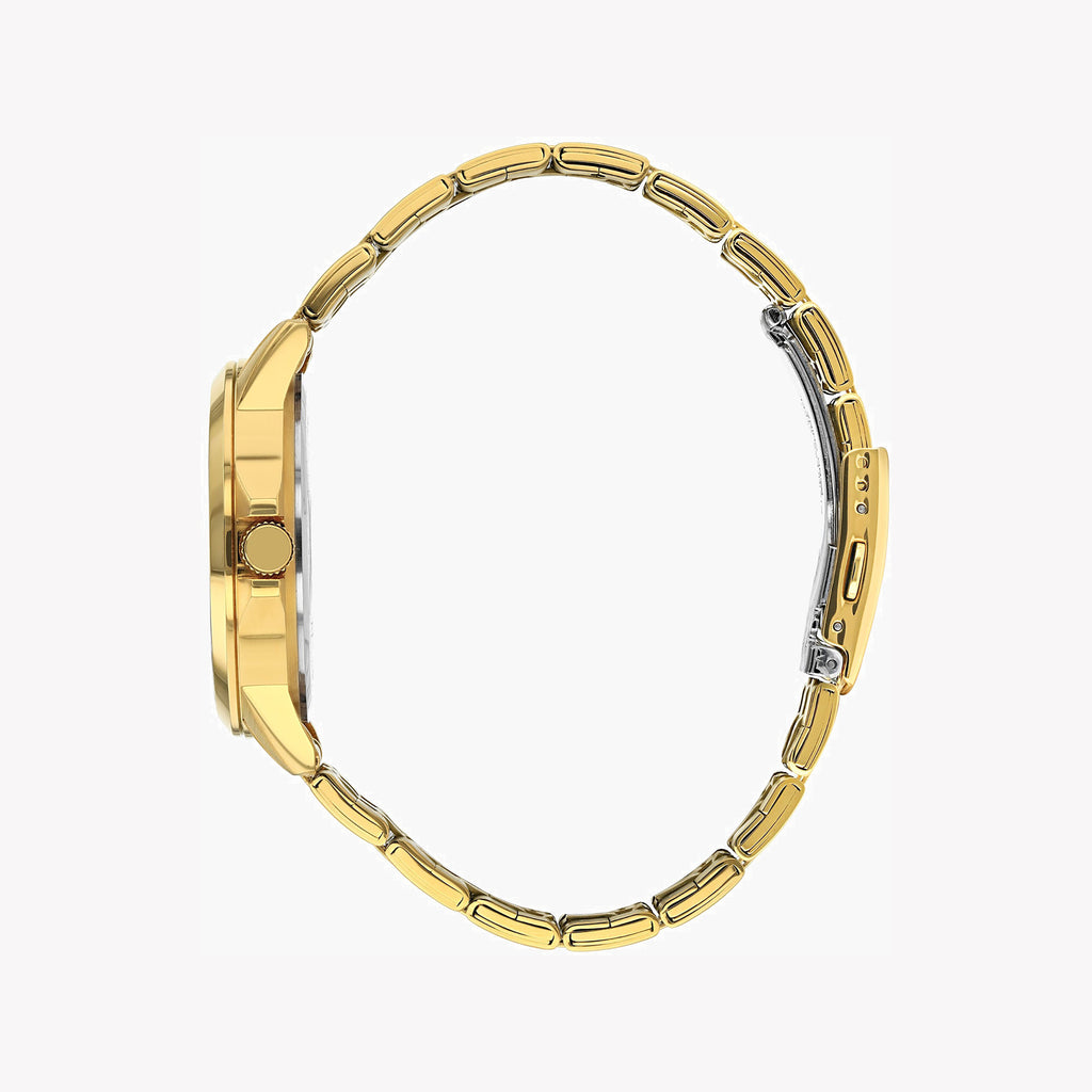 CITIZEN DZ5002-52E - BOLDLY ELEGANT MENS WATCH WITH GOLD STAINLESS STEEL & BLACK DIAL-i-Watch-3