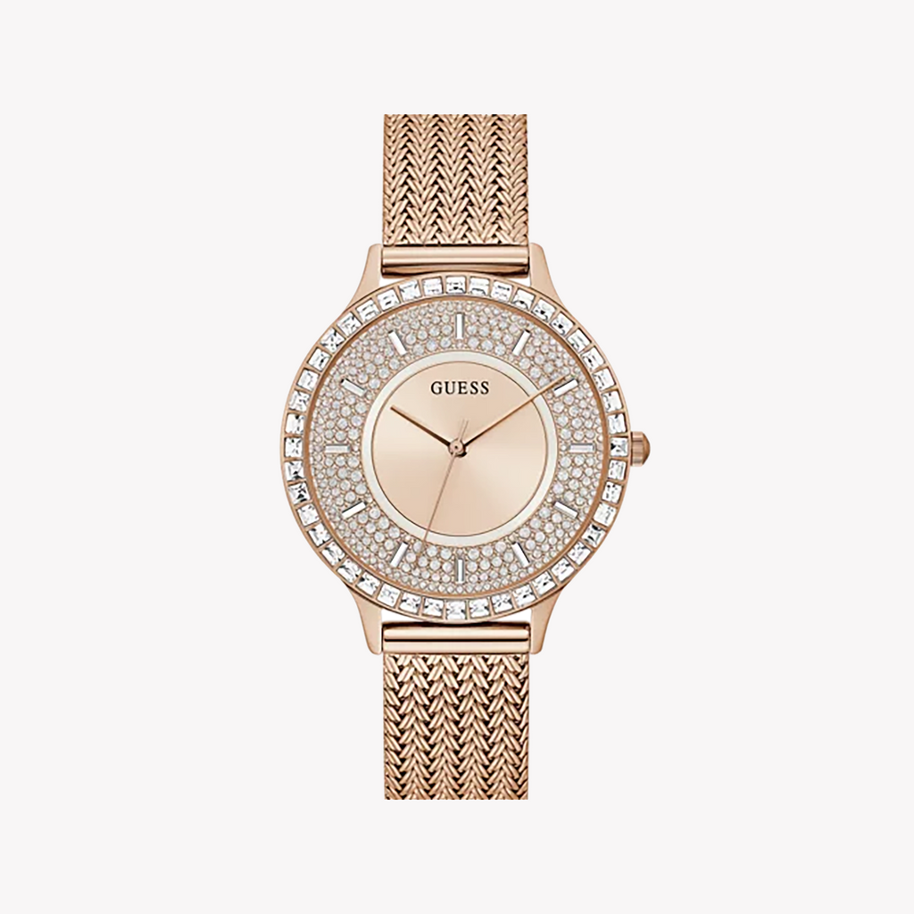 GUESS GW0402L3 RADIANT CHARM - ELEGANT ROSE GOLD TIMEPIECE FOR THE MODERN WOMAN