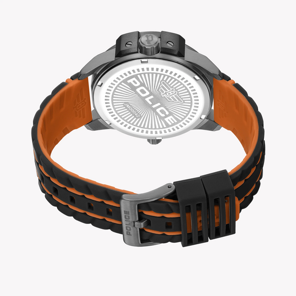 Police Men's Multicolor Silicone Watch, Stainless Steel | Pewjm0004201 by i-watch