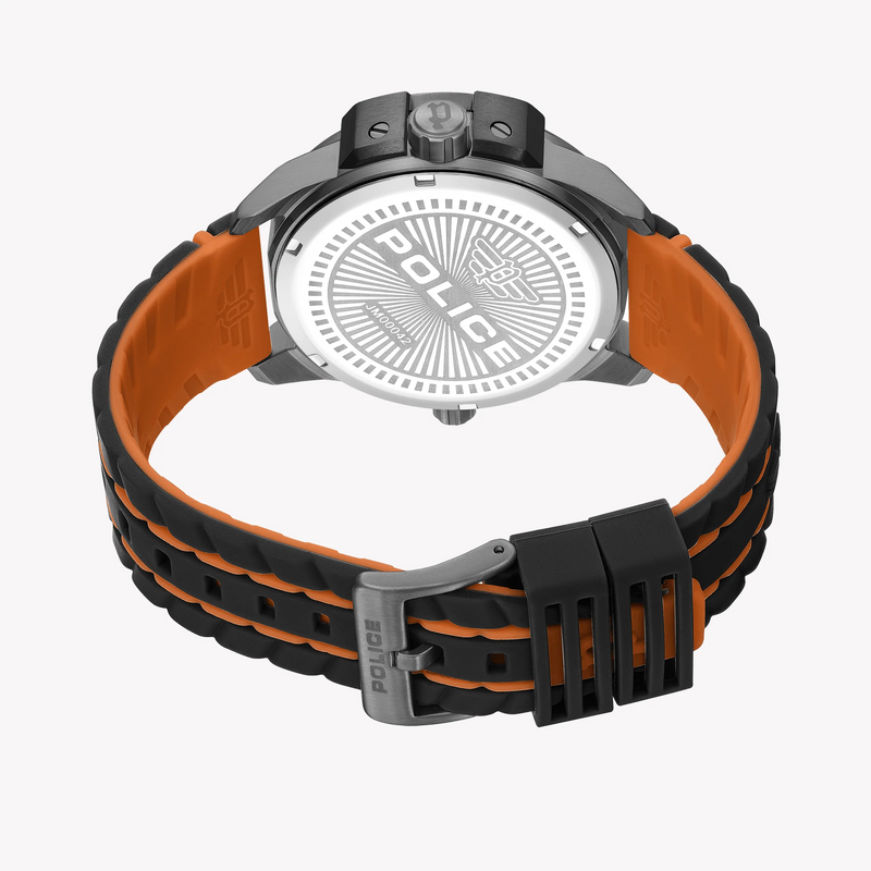 Police Men's Multicolor Silicone Watch, Stainless Steel | Pewjm0004201 by i-watch