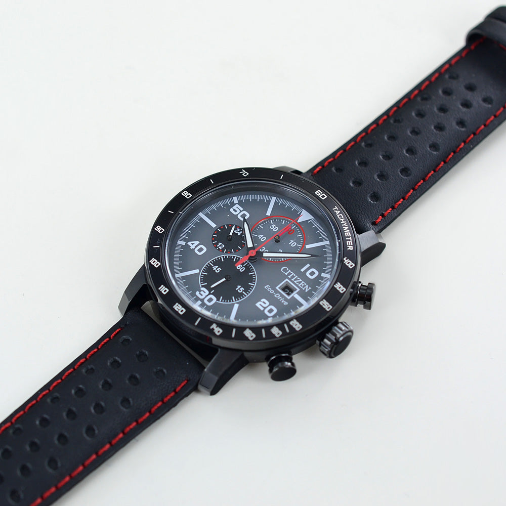 CITIZEN CA0645-15H ELEVATE - BOLD BLACK STAINLESS STEEL MEN'S WATCH WITH ECO-DRIVE TECH & LUXURY LEATHER BAND-i-Watch-4