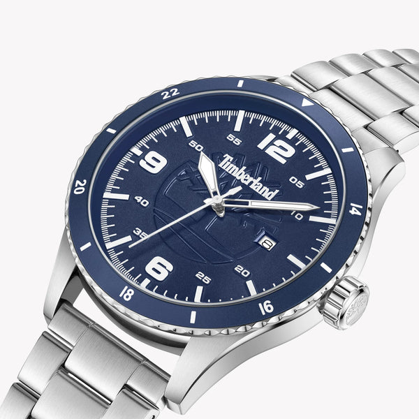 Timberland Men's Silver Watch, Blue Dial | Tbl16148js/02 by i-watch