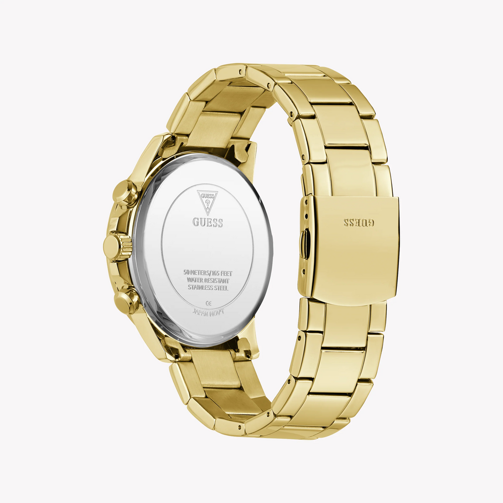 Guess Men's Gold Watch, Black Dial | Gw0900g3 by i-watch