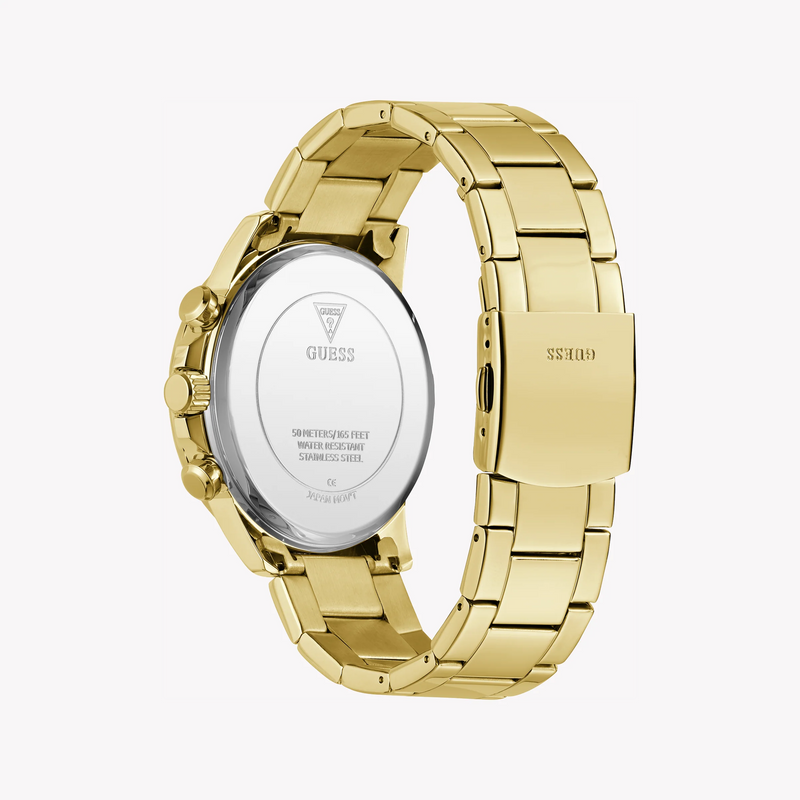 Guess Men's Gold Watch, Black Dial | Gw0900g3 by i-watch