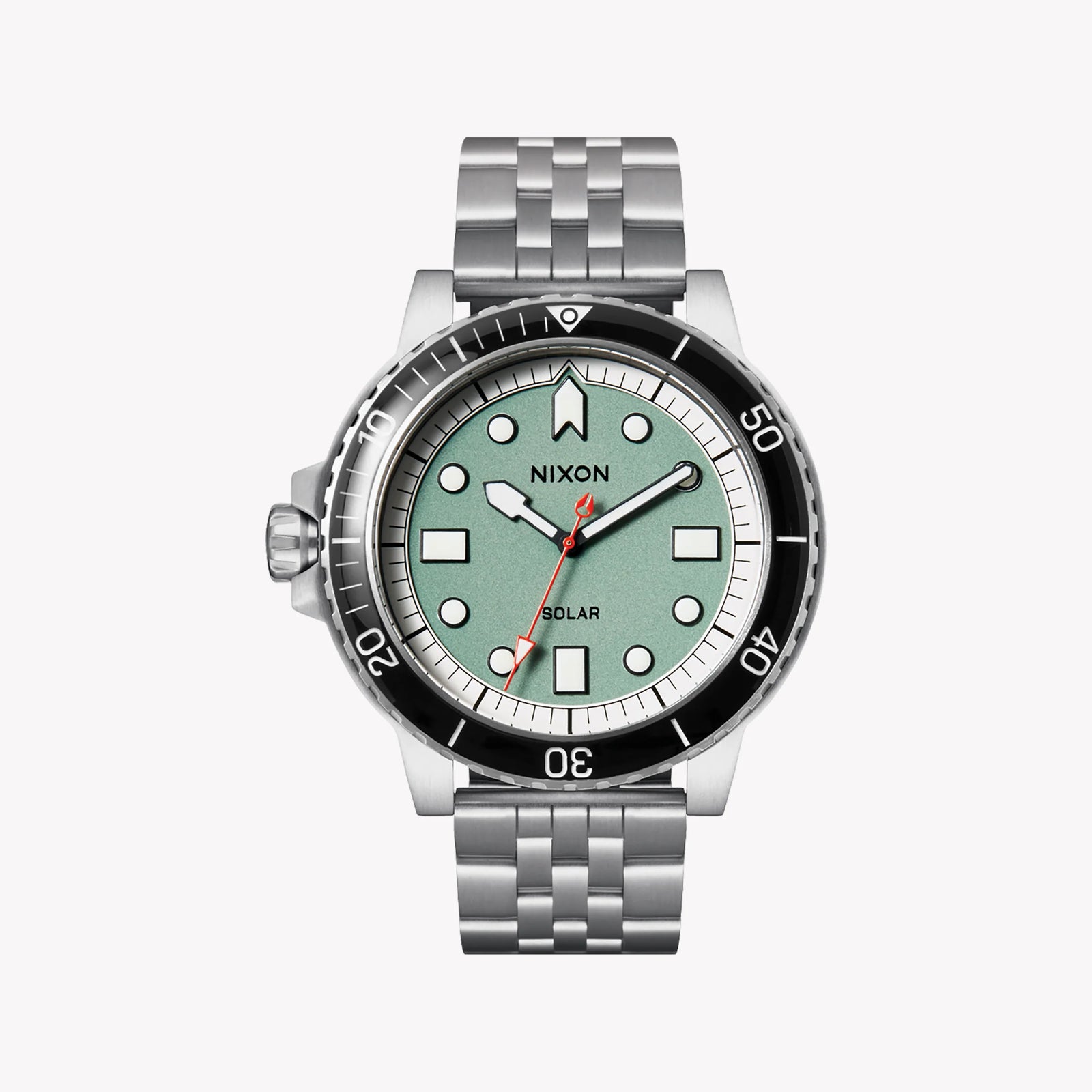 Nixon Men's Silver Watch, Green Dial | A1402-5235 by i-watch