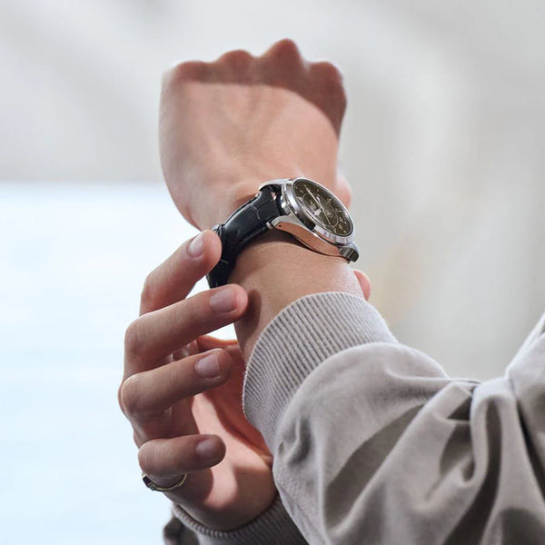 Seiko Men's Silver Stainless Steel, Black Leather | Srpl31k1 by i-watch