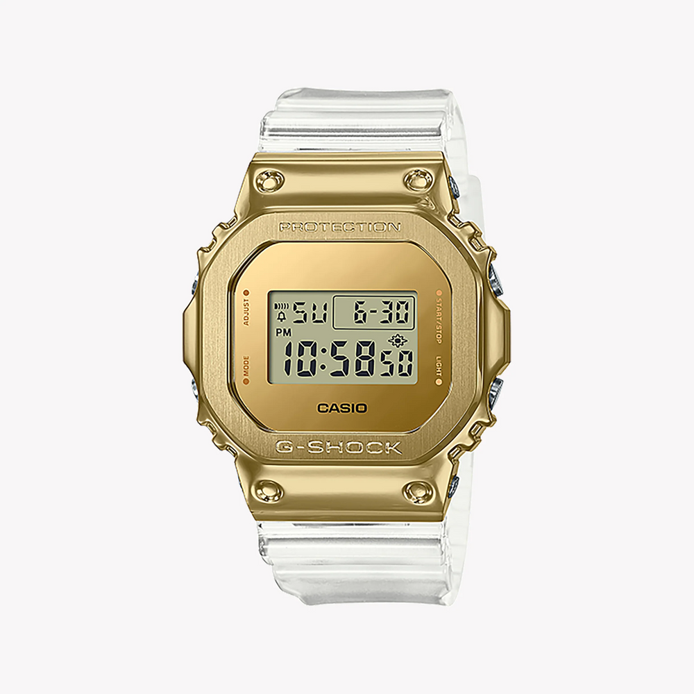 Casio G-Shock Gm-5600sg-9dr - Golden Adventurer Men's Watch With White Resin BAnd and Digital Display by i-watch