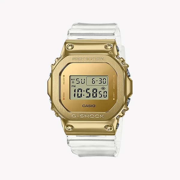 Casio G-Shock Gm-5600sg-9dr - Golden Adventurer Men's Watch With White Resin BAnd and Digital Display by i-watch