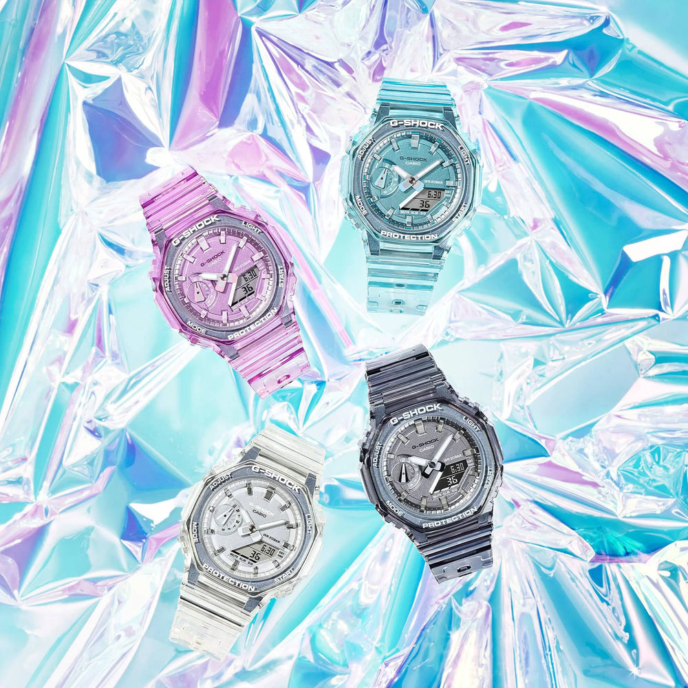 G-Shock Women's Blue Resin Watch, Sporty Design | Gma-S2100sk-2adr by i-watch