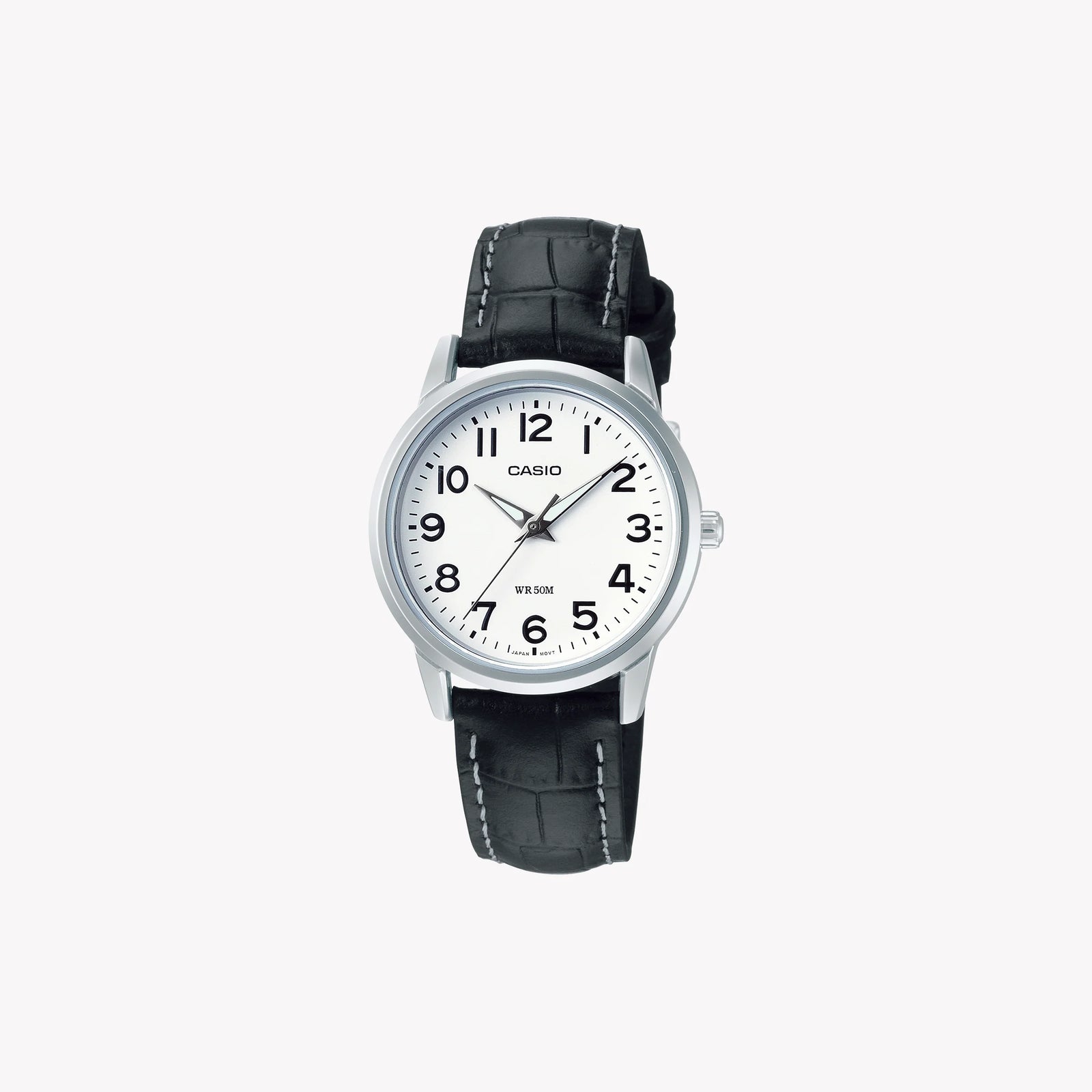 Timeless Elegance Women's Silver Watch, Leather Strap | Ltp-1303pl-7bvdf by i-watch