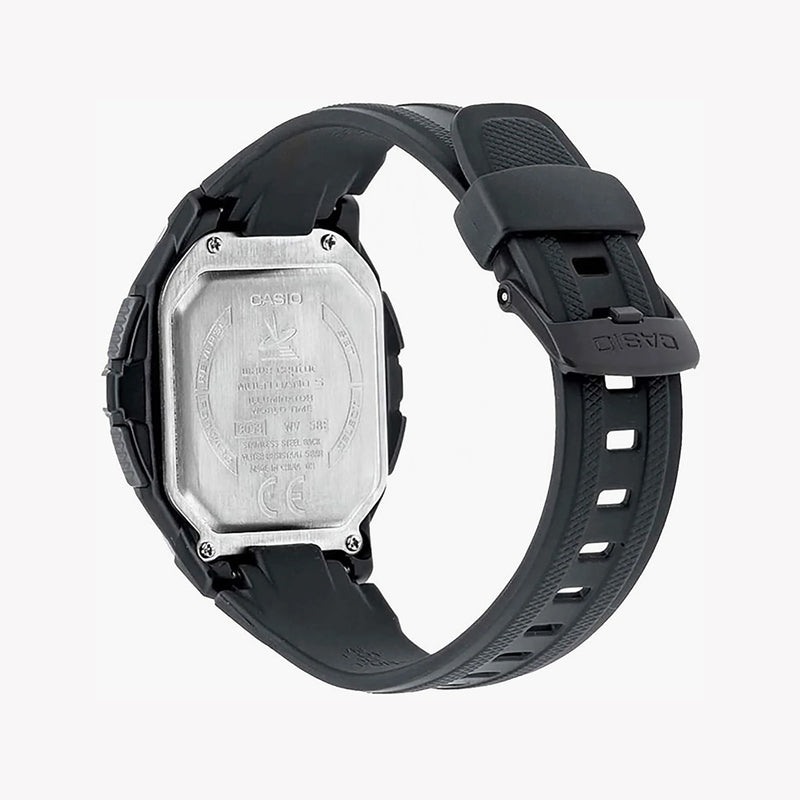 Casio Men's Silver Stainless Steel Watch, Black Digital | Wv-58r-1a by i-watch