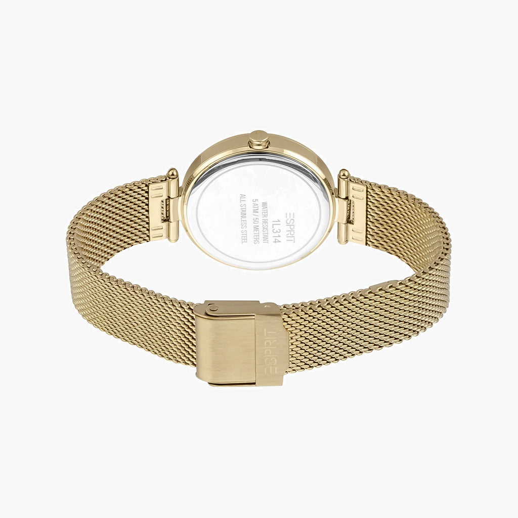 ESPRIT Women's Watch with Gold Stainless Steel Case and Gold Stainless Steel Band-i-Watch-3