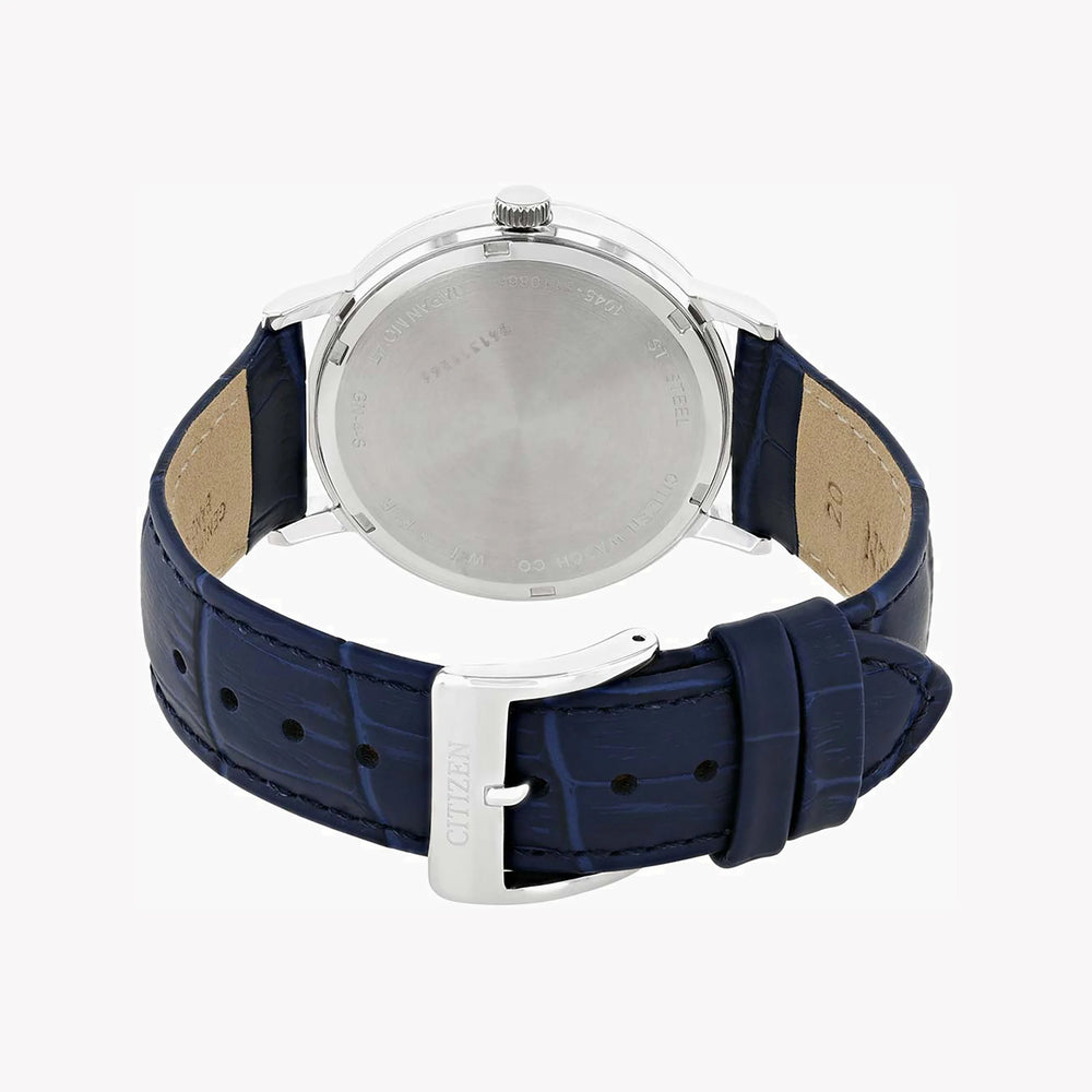 Citizen Men's Silver Watch, Blue Leather Band | Be9170-05l by i-watch