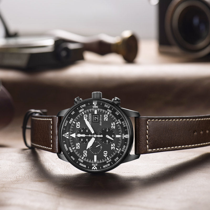 ساعة سيتيزن CA0695-17E - مونوكروم باورهاوس - ساعة كرونوغراف ايكو درايف للرجال