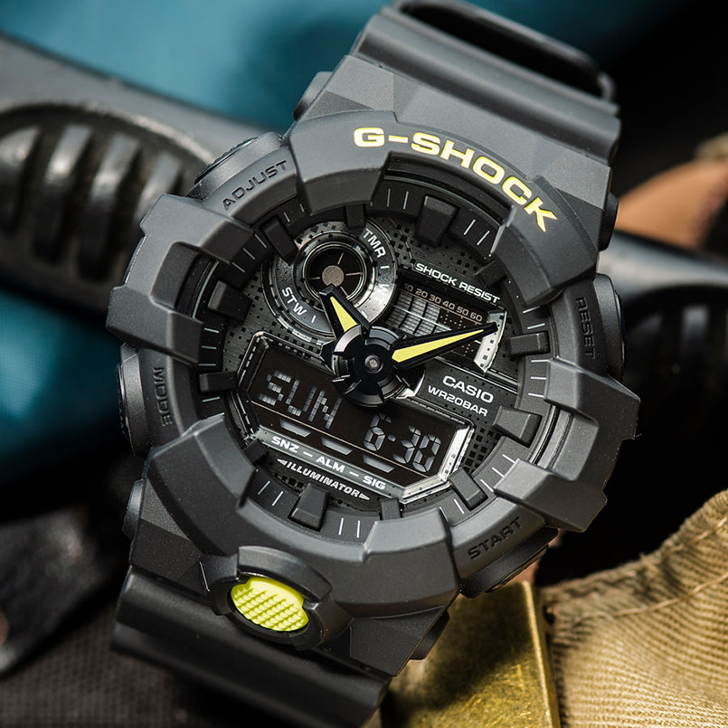 CASIO G-SHOCK GA-700DC-1ADR - BOLD ADVENTURER MEN'S WATCH with Sleek Black Resin Band & Digital Display-i-Watch-4