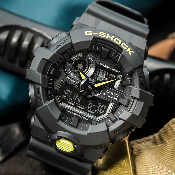 Casio G-Shock Ga-700dc-1adr - Bold Adventurer Men's Watch With Sleek Black Resin Band & Digital Display by i-watch