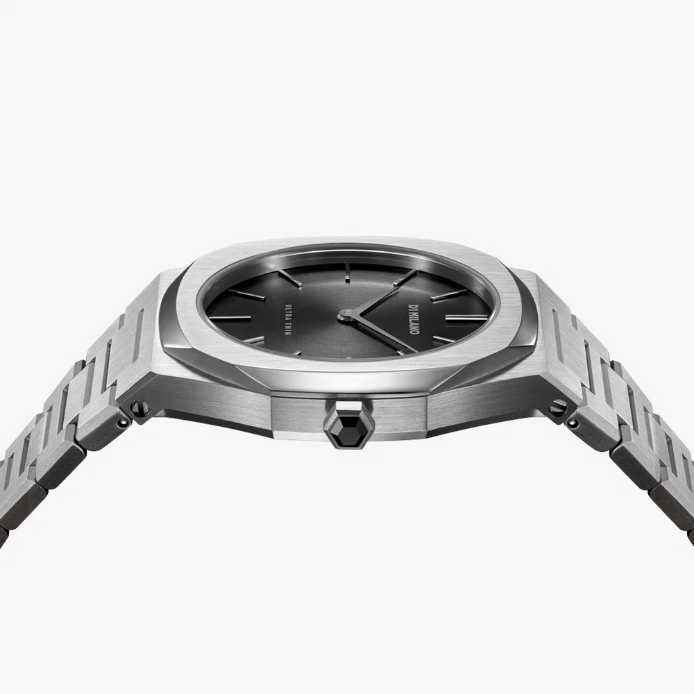 D1 MILANO Women's Silver Watch, Black Dial | D1-UTBL05 by i-watch