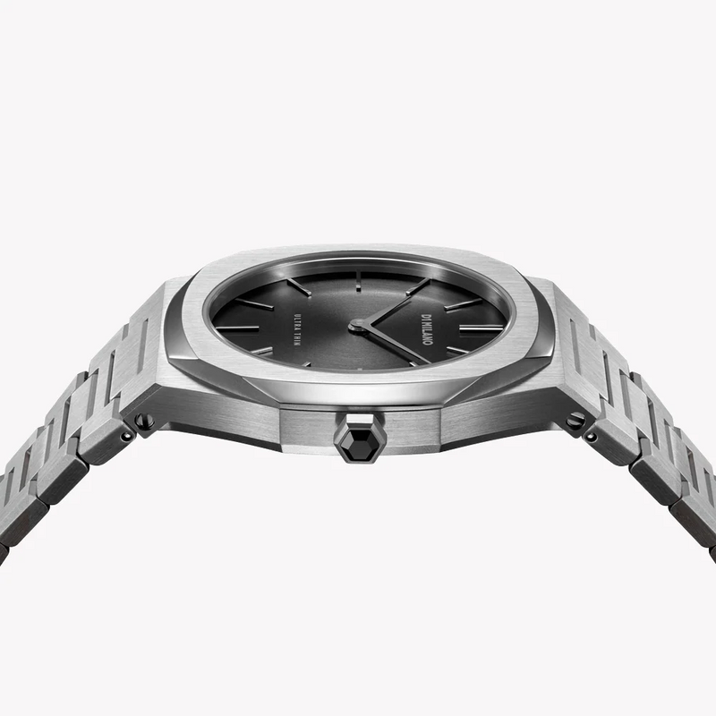 D1 MILANO Women's Silver Watch, Black Dial | D1-UTBL05 by i-watch